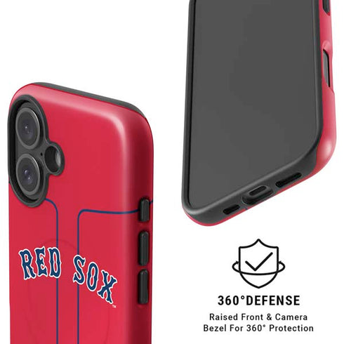 MLB Boston Red Sox Alternate/Away Jersey iPhone 16 Plus Magsafe Impact Case